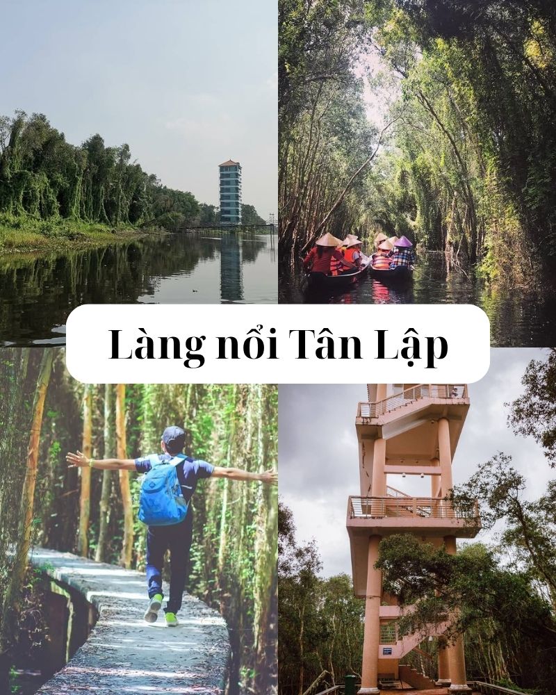 ảnh các điểm du lịch tại long an Làng nổi Tân Lập