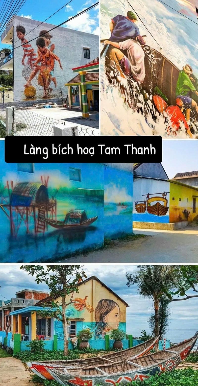 Ảnh các điểm du lịch tại Quảng Nam Làng bích họa Tam Thanh