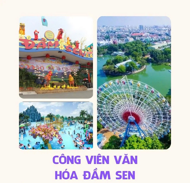 Ảnh các điểm du lịch tại thành phố hồ chí minh Công viên Văn hóa Đầm Sen