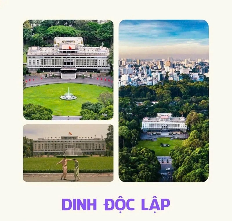 Ảnh các điểm du lịch tại thành phố hồ chí minh Dinh Độc Lập