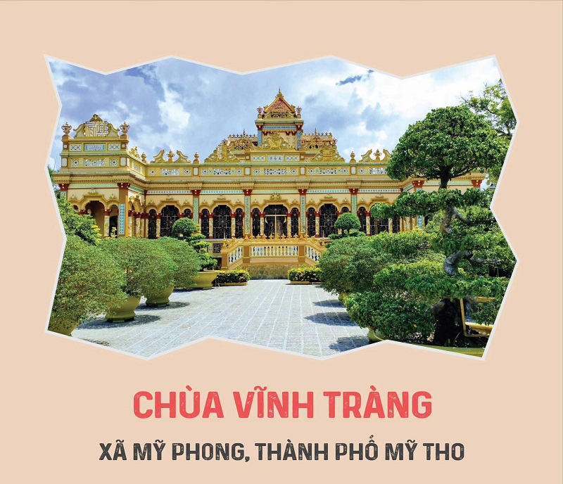 Ảnh các điểm du lịch tại Tiền Giang chùa Vĩnh Tràng