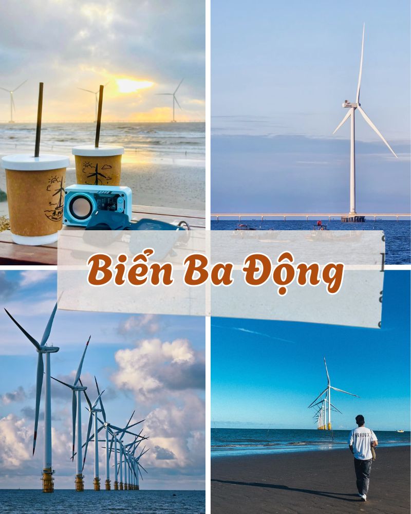 Ảnh các điểm du lịch tại Trà Vinh Biển Ba Động