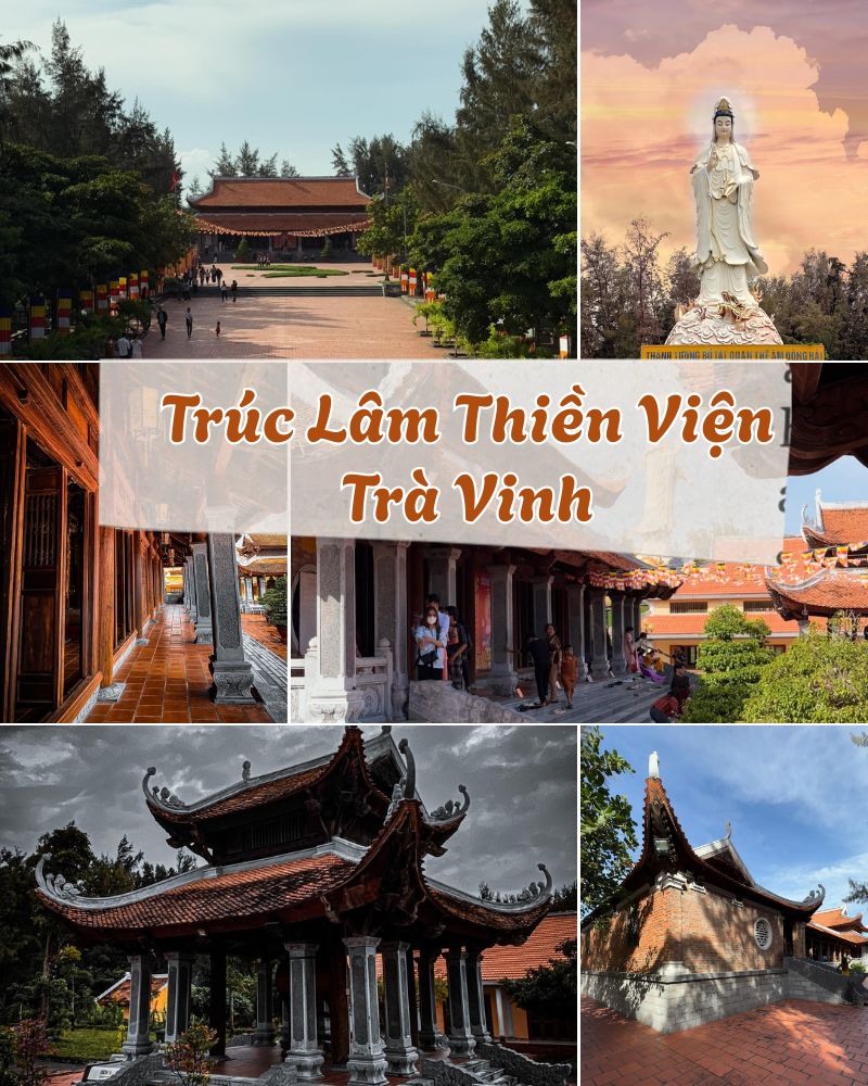 Ảnh các điểm du lịch tại Trà Vinh Trúc Lâm Thiền Viện Trà Vinh