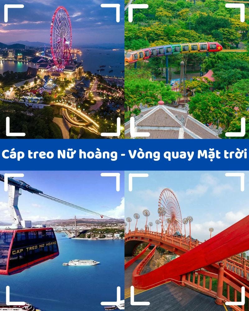 ảnh các điểm tham quan tại hạ long Cáp treo Nữ hoàng – Vòng quay Mặt trời
