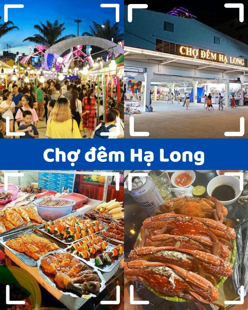 ảnh các điểm tham quan tại hạ long Chợ đêm Hạ Long
