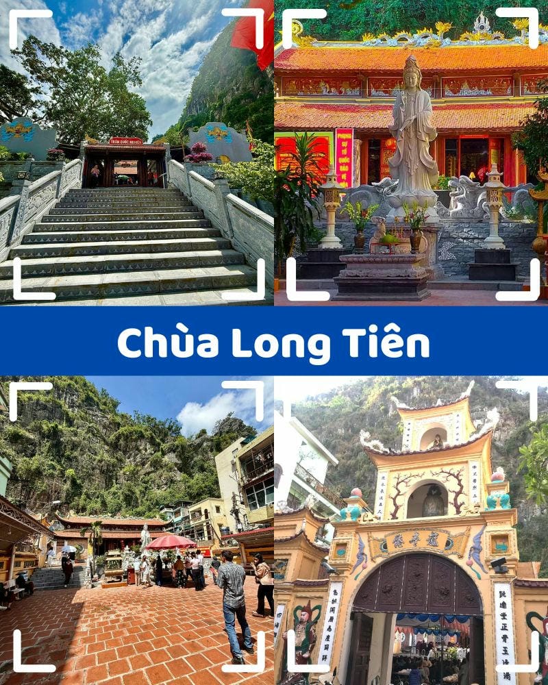 ảnh các điểm tham quan tại hạ long Chùa Long Tiên